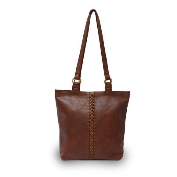 Anabaglish Petra Leather Congac Brown bag tote - Picture 3 of 8